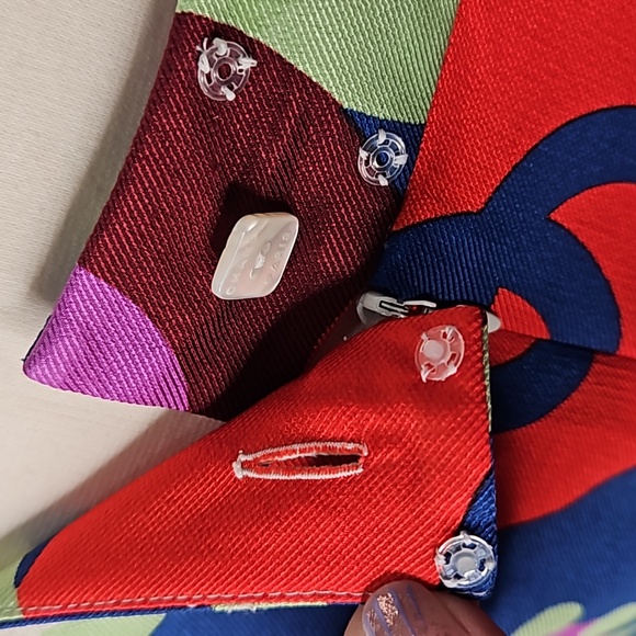 Coco Chanel spring Vintage 2000 runway silk knee high skirt muti color floral - Picture 10 of 17